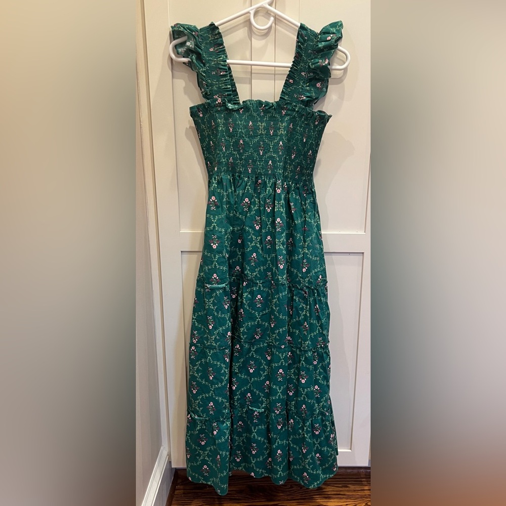 Hill House Emerald Trellis Ellis Nap Dress - Picture 3 of 3